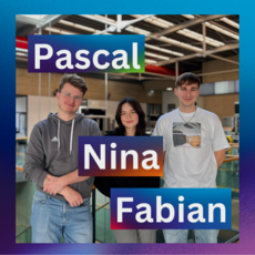 Nina, Fabian und Pascal: Industriekaufleute